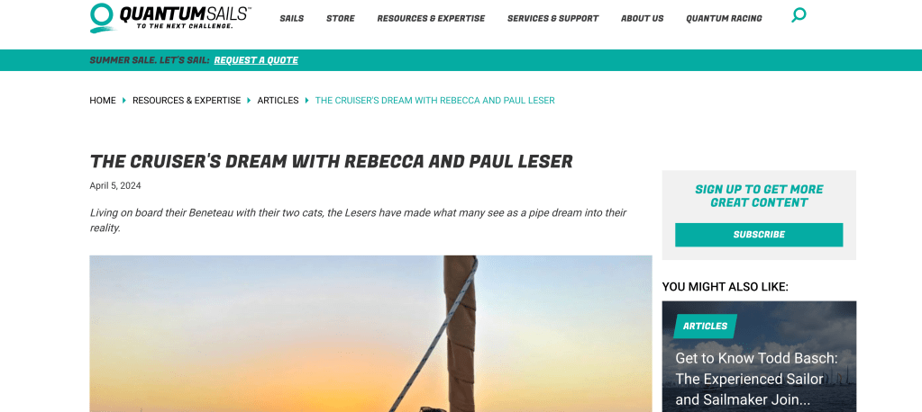 Quantum Sails Interview