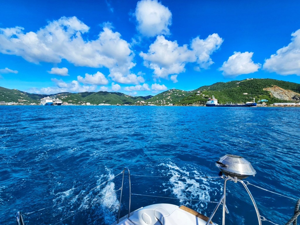Departing from Tortola, British Virgin Islands for a one week sailing charter in the Caribbean