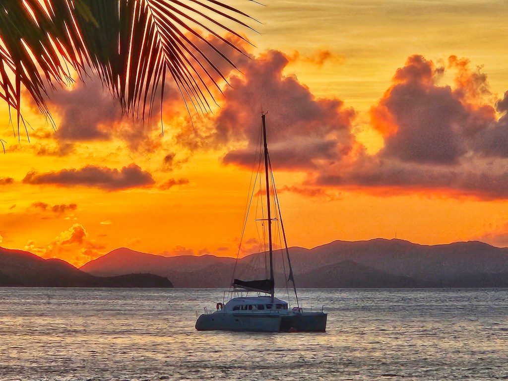 Sunset at Cooper Island
